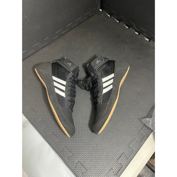 Adidas Men\'s HVC 2‎ Wrestling Shoes Lace Up Black/White #AQ3325 Size 8.5 main image 5